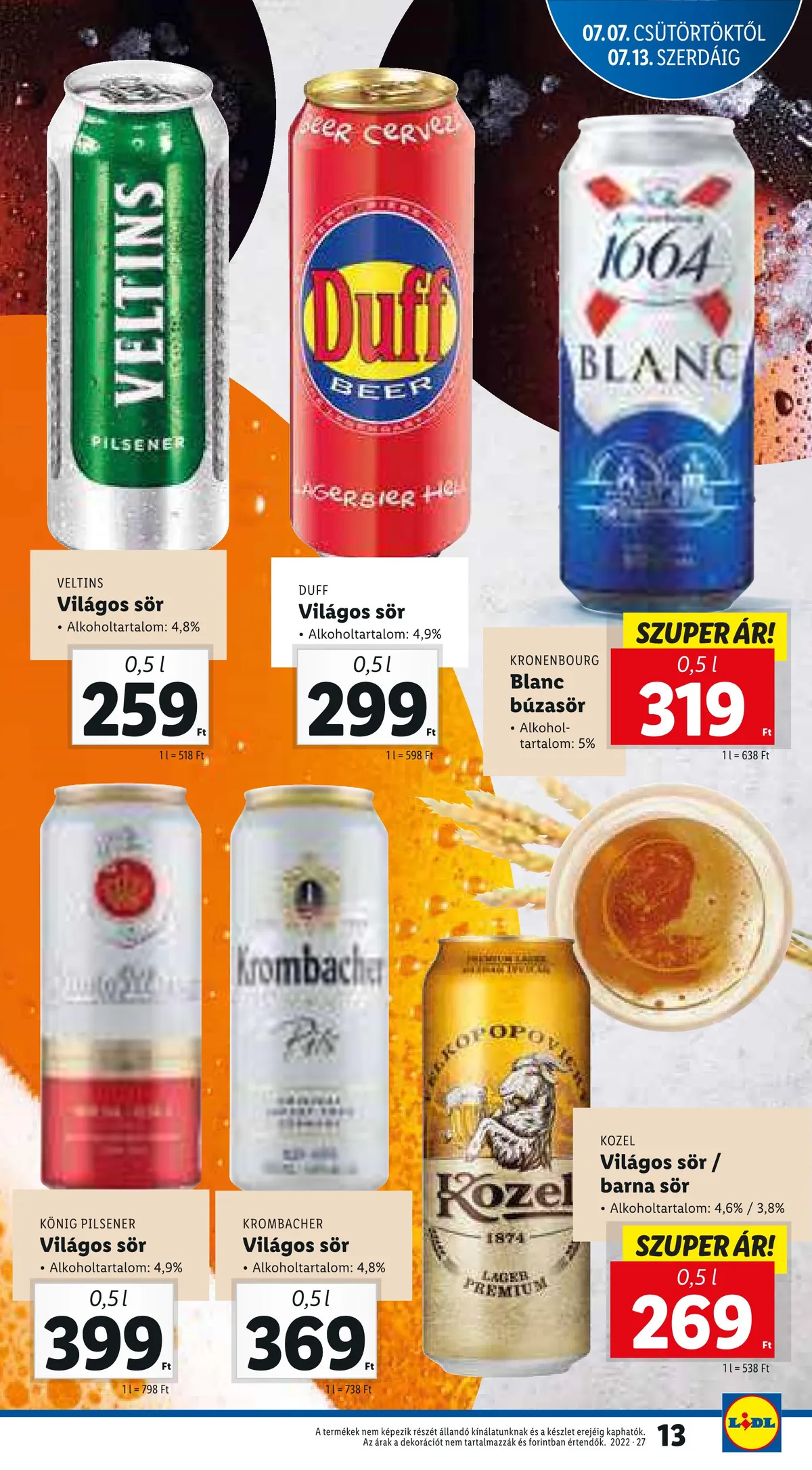 Lidl akciós újság 07.07–07.13 – 13. oldal