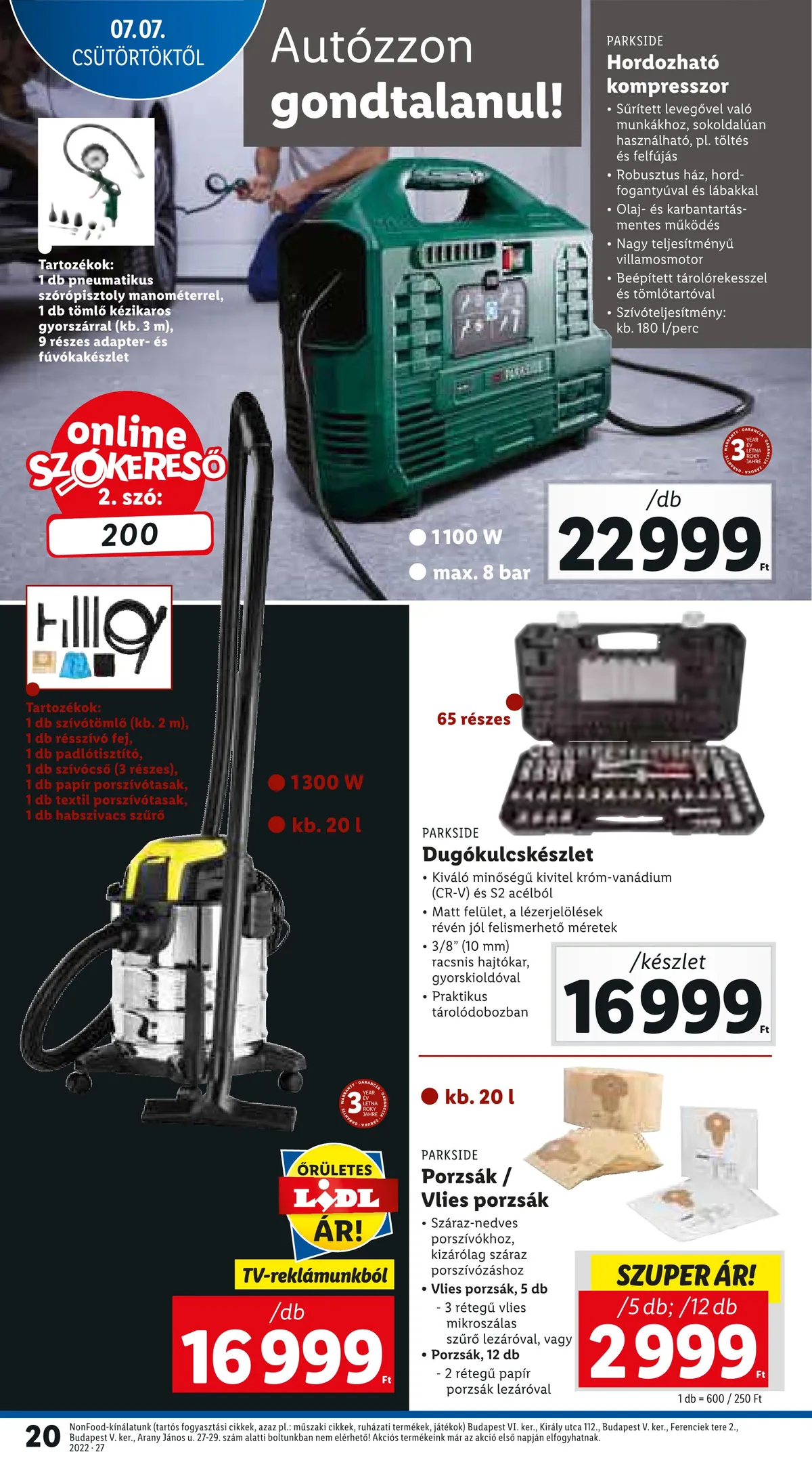 Lidl akciós újság 07.07–07.13 – 20. oldal