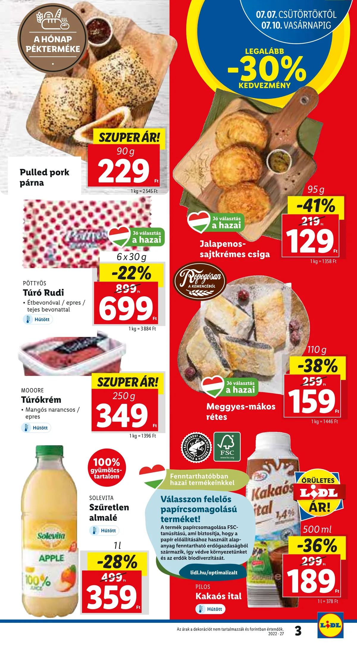Lidl akciós újság 07.07–07.13 – 3. oldal