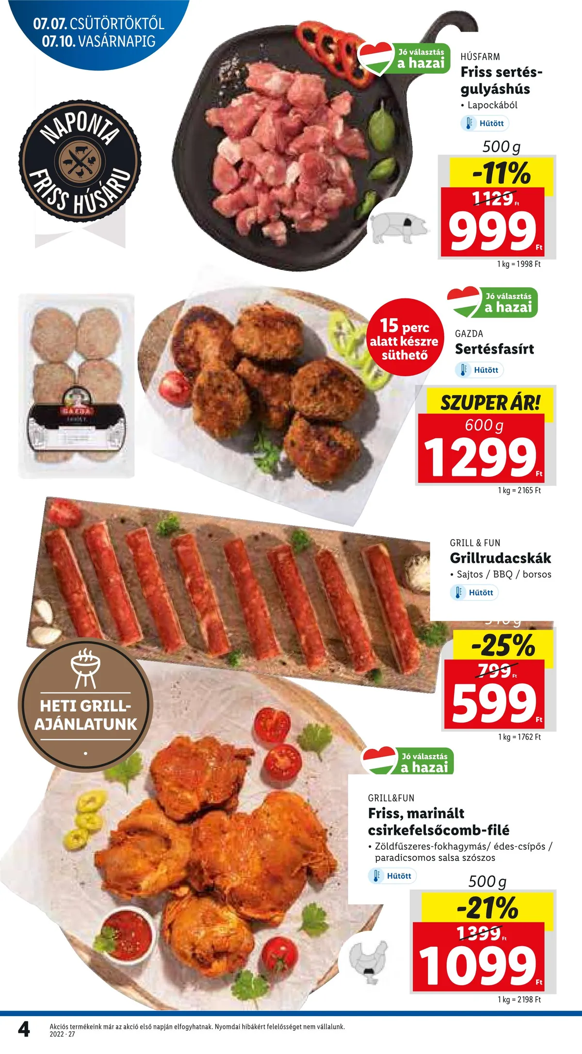 Lidl akciós újság 07.07–07.13 – 4. oldal