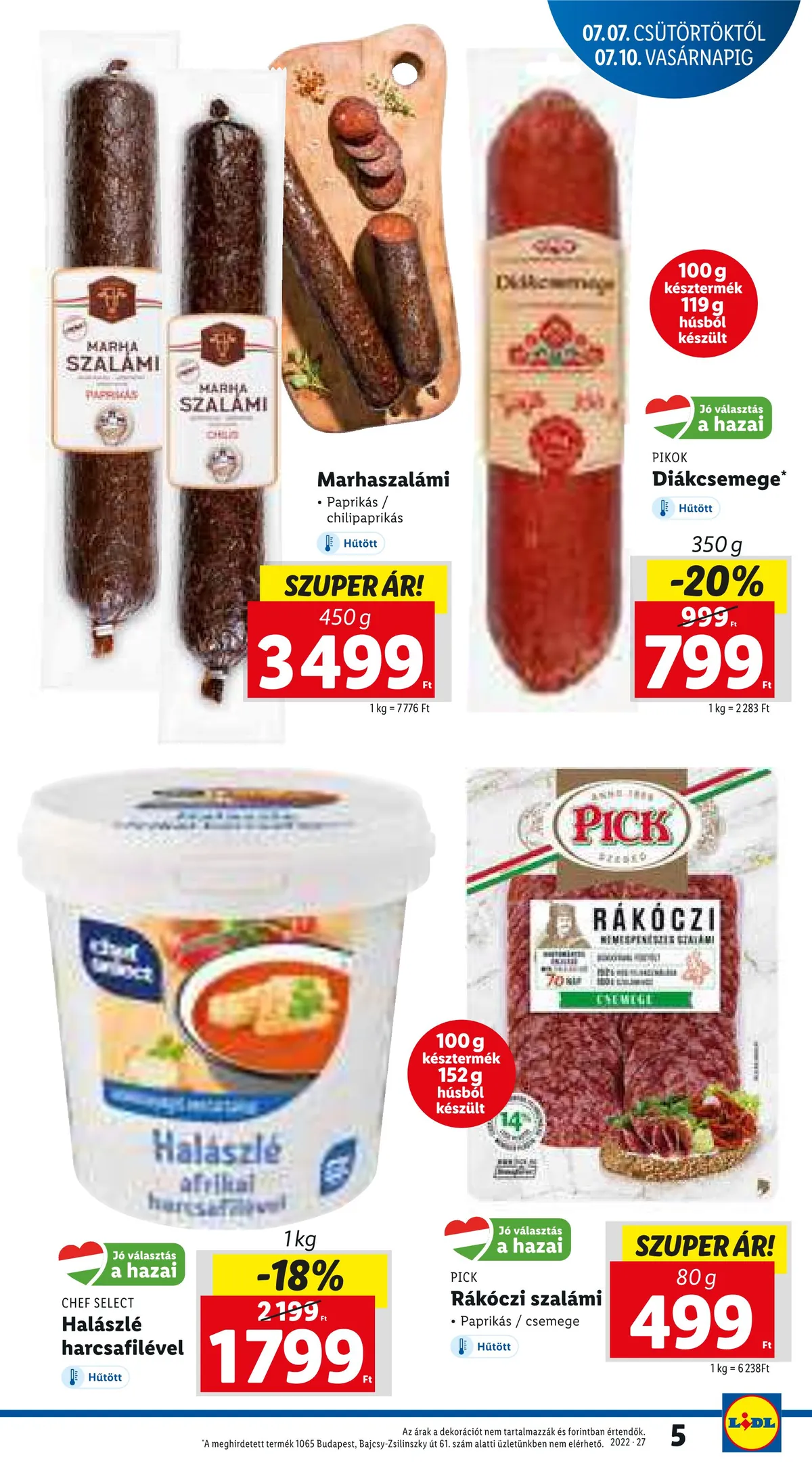 Lidl akciós újság 07.07–07.13 – 5. oldal