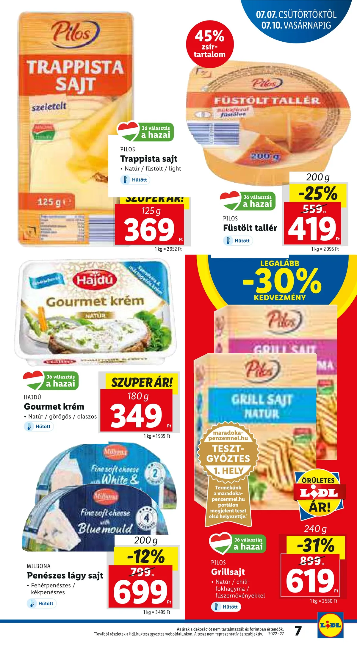 Lidl akciós újság 07.07–07.13 – 7. oldal