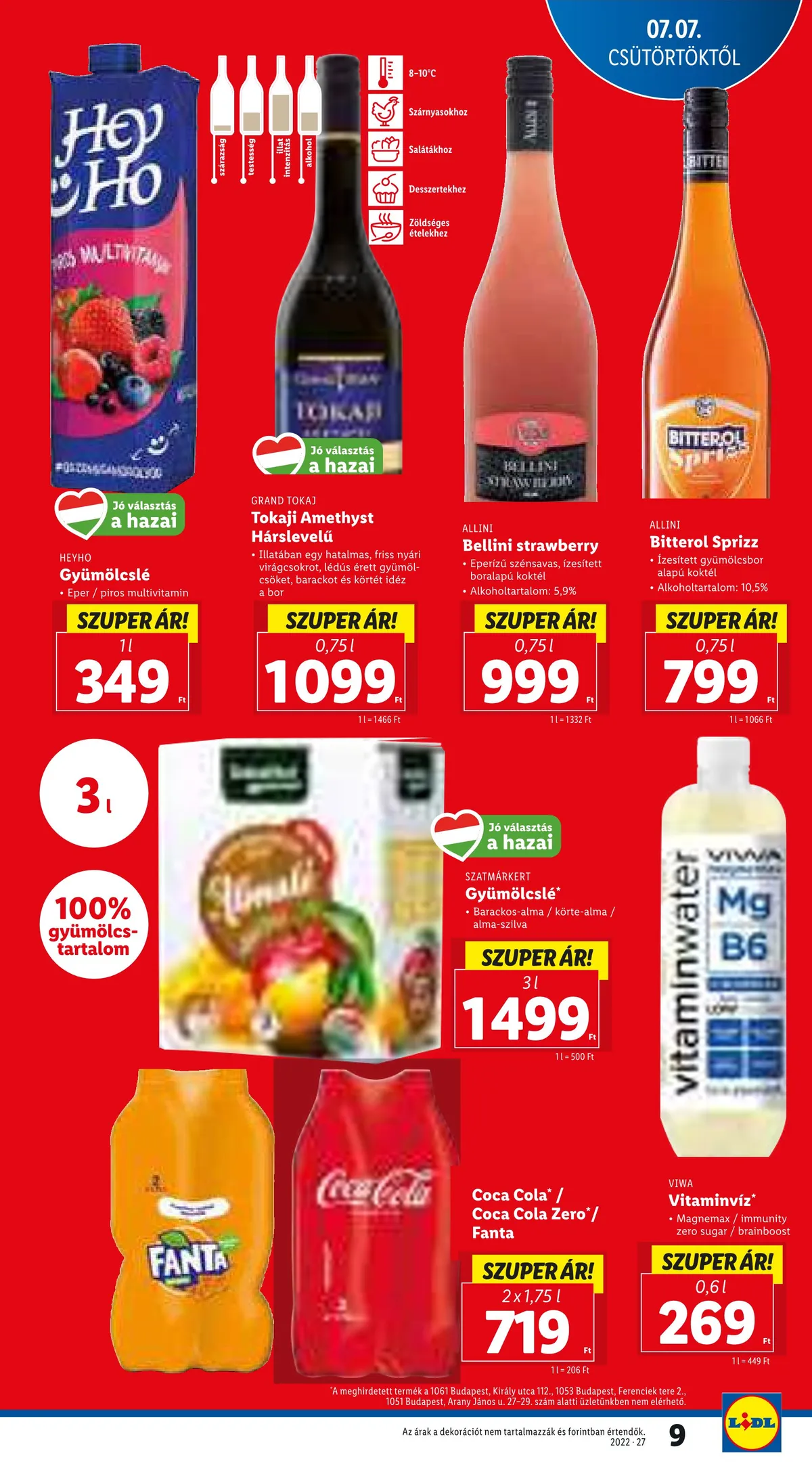 Lidl akciós újság 07.07–07.13 – 9. oldal