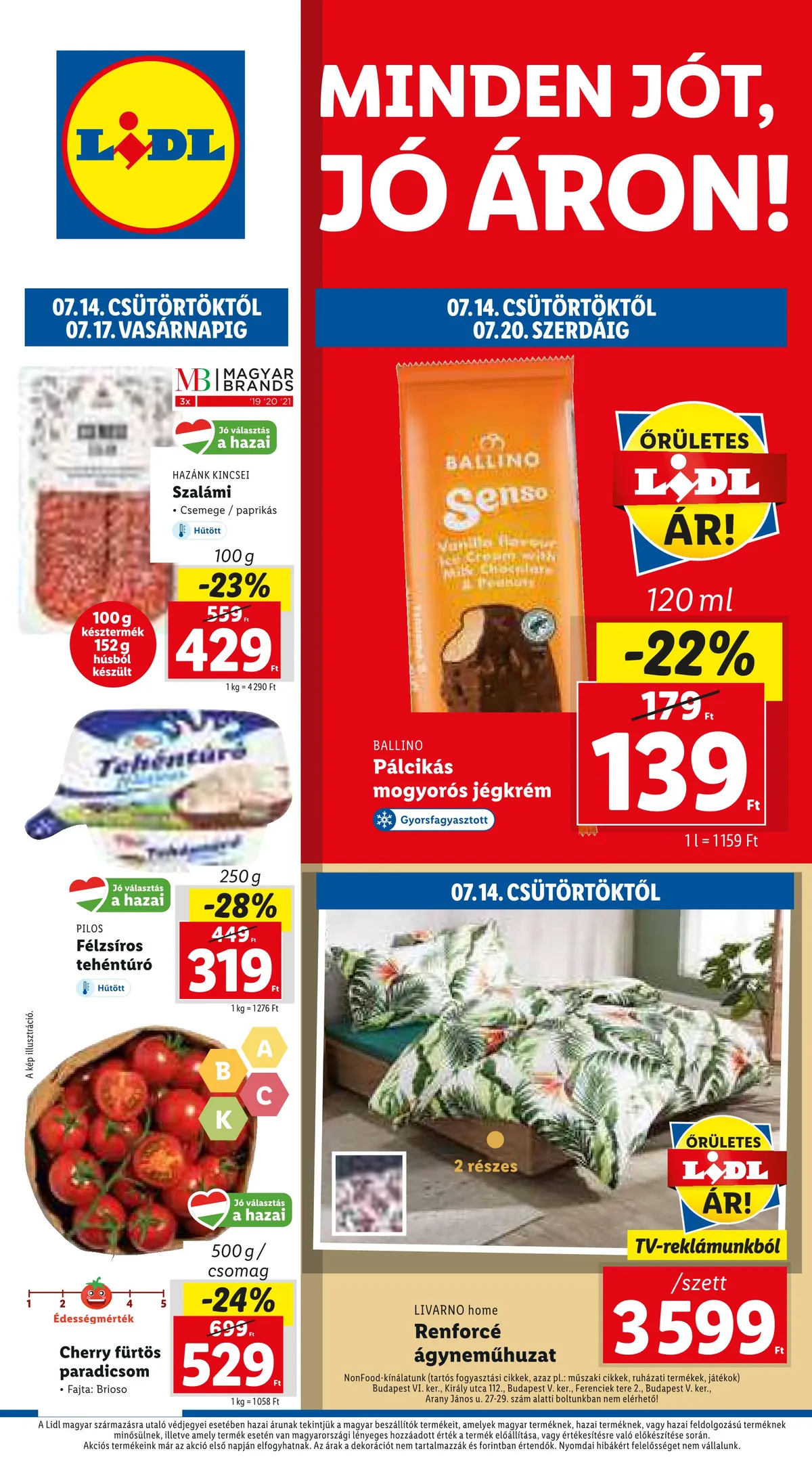 Lidl akciós újság 07.14–07.20