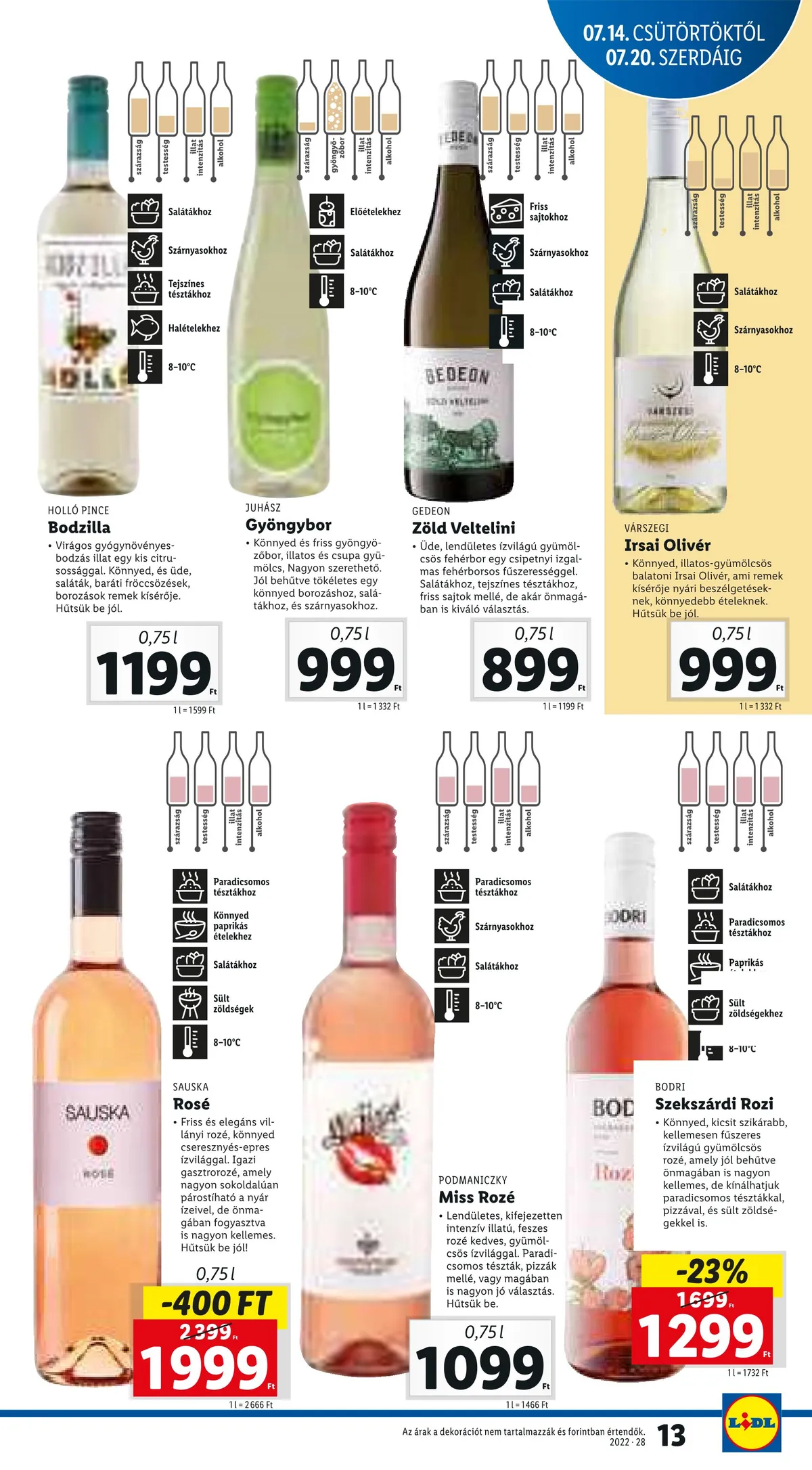 Lidl akciós újság 07.14–07.20 – 13. oldal