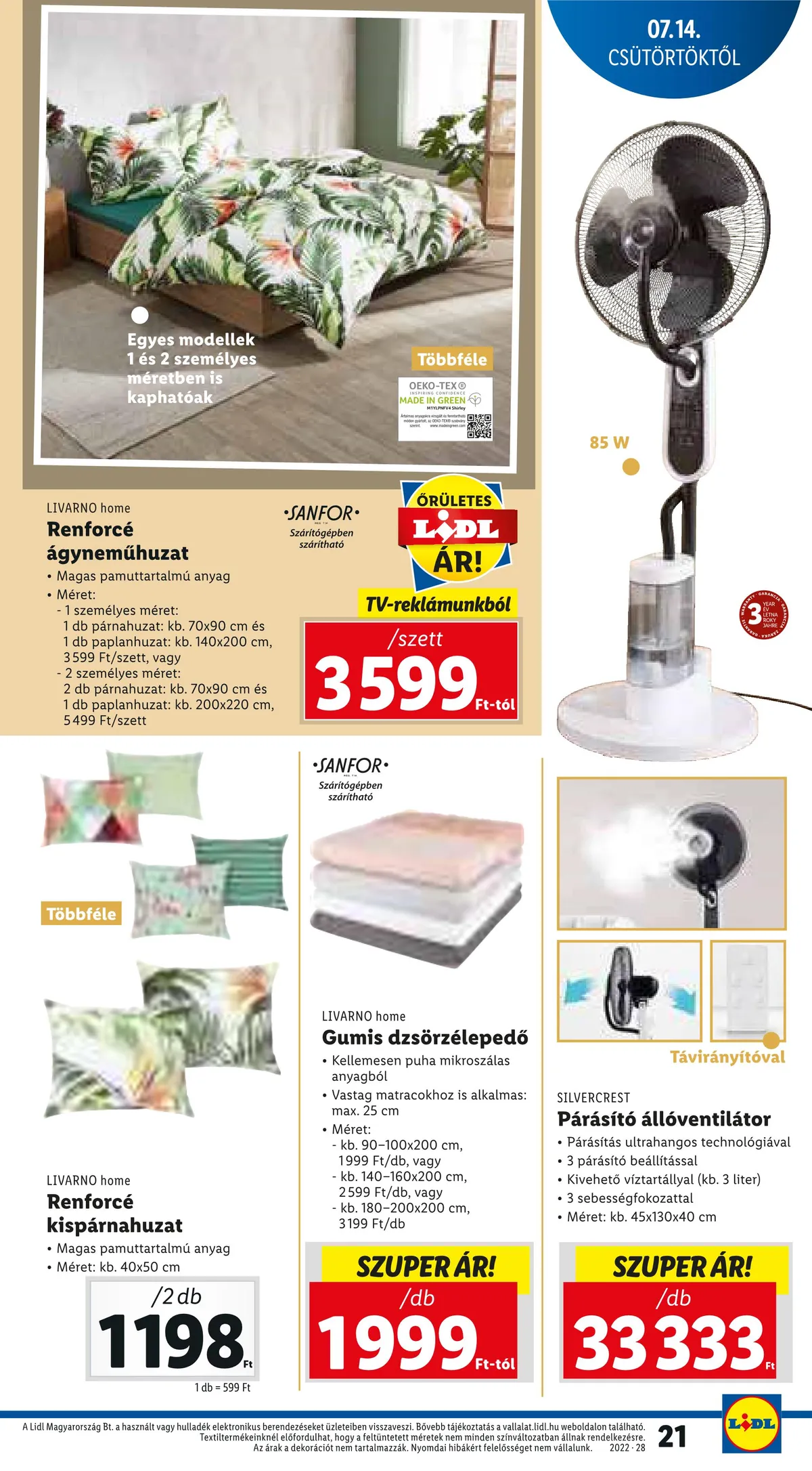 Lidl akciós újság 07.14–07.20 – 21. oldal