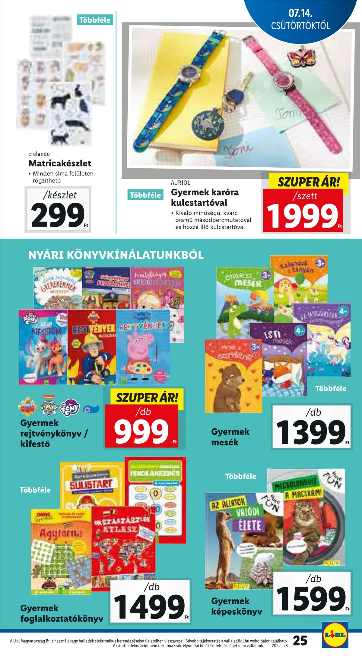 Lidl akciós újság 07.14–07.20 – 25. oldal