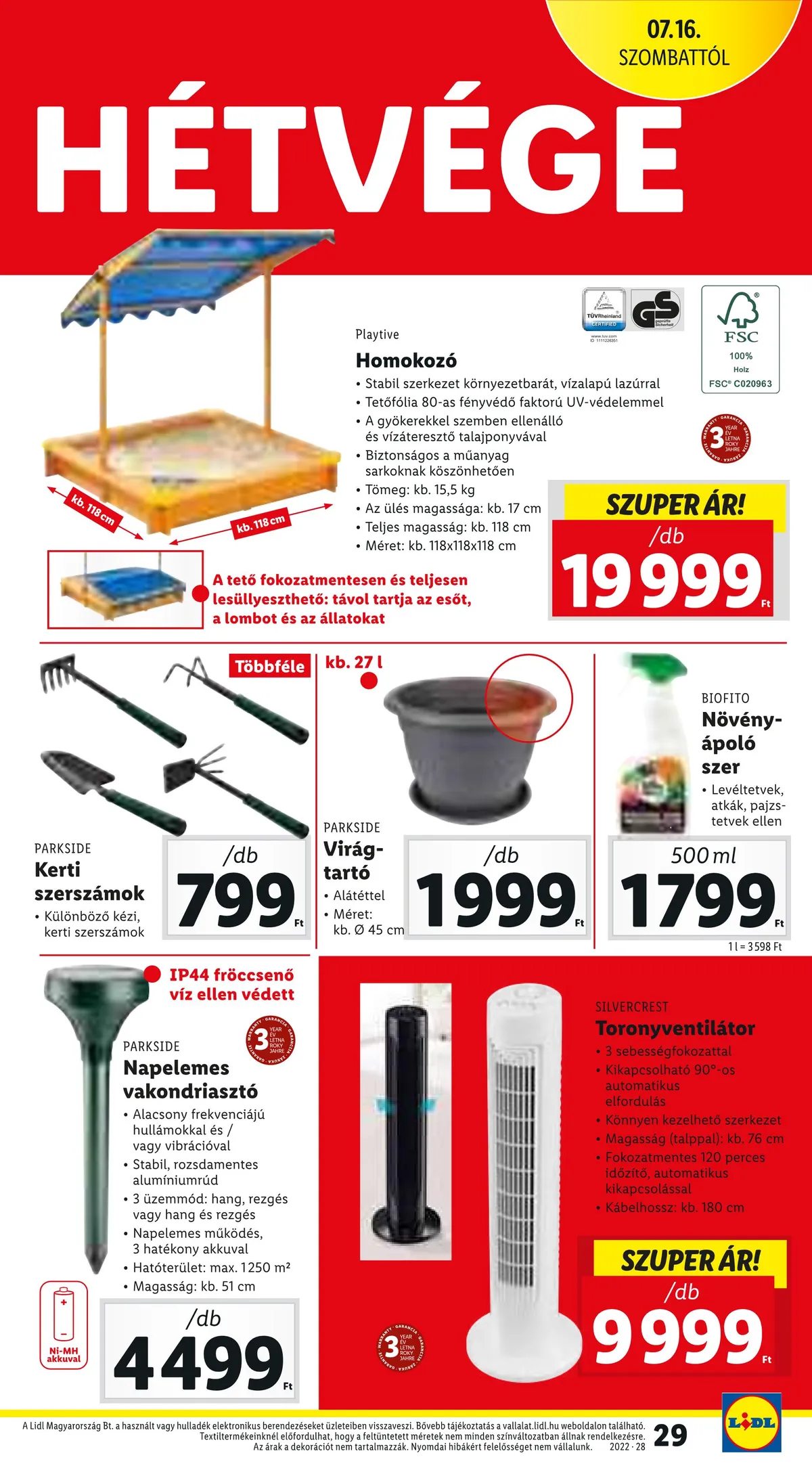 Lidl akciós újság 07.14–07.20 – 29. oldal