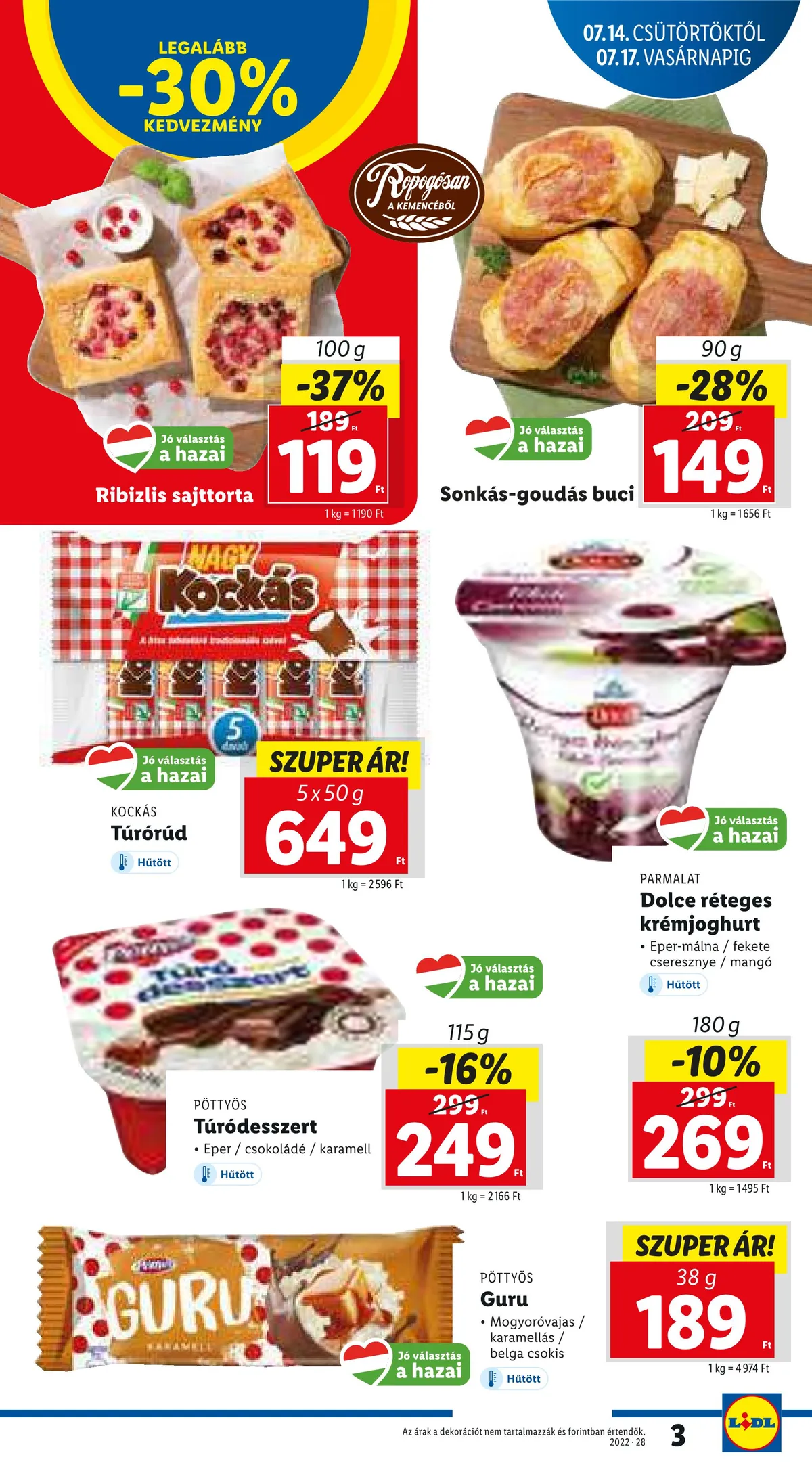 Lidl akciós újság 07.14–07.20 – 3. oldal