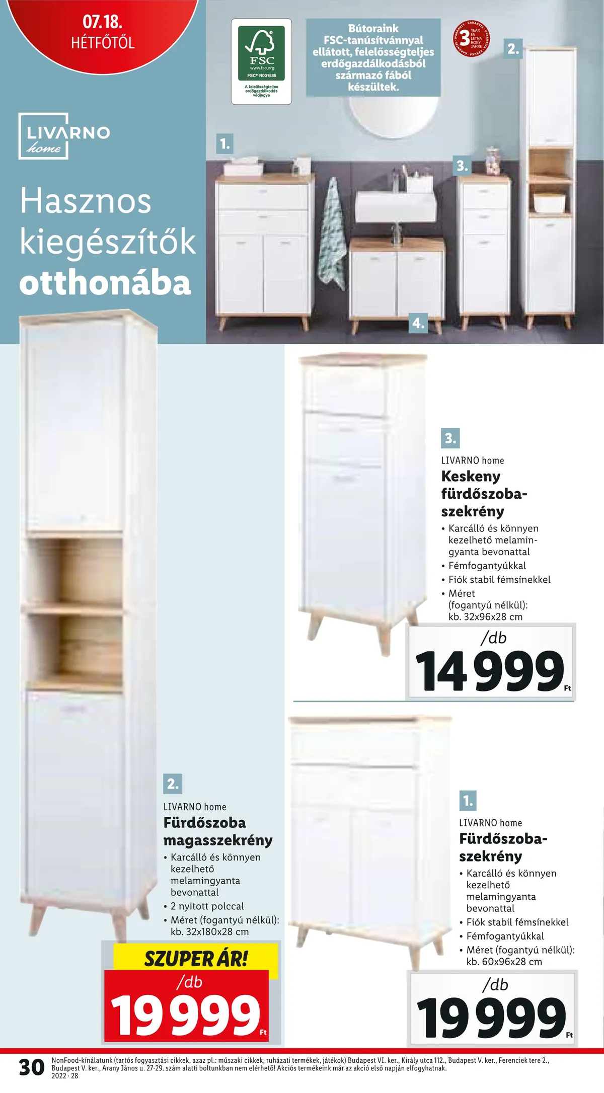 Lidl akciós újság 07.14–07.20 – 30. oldal