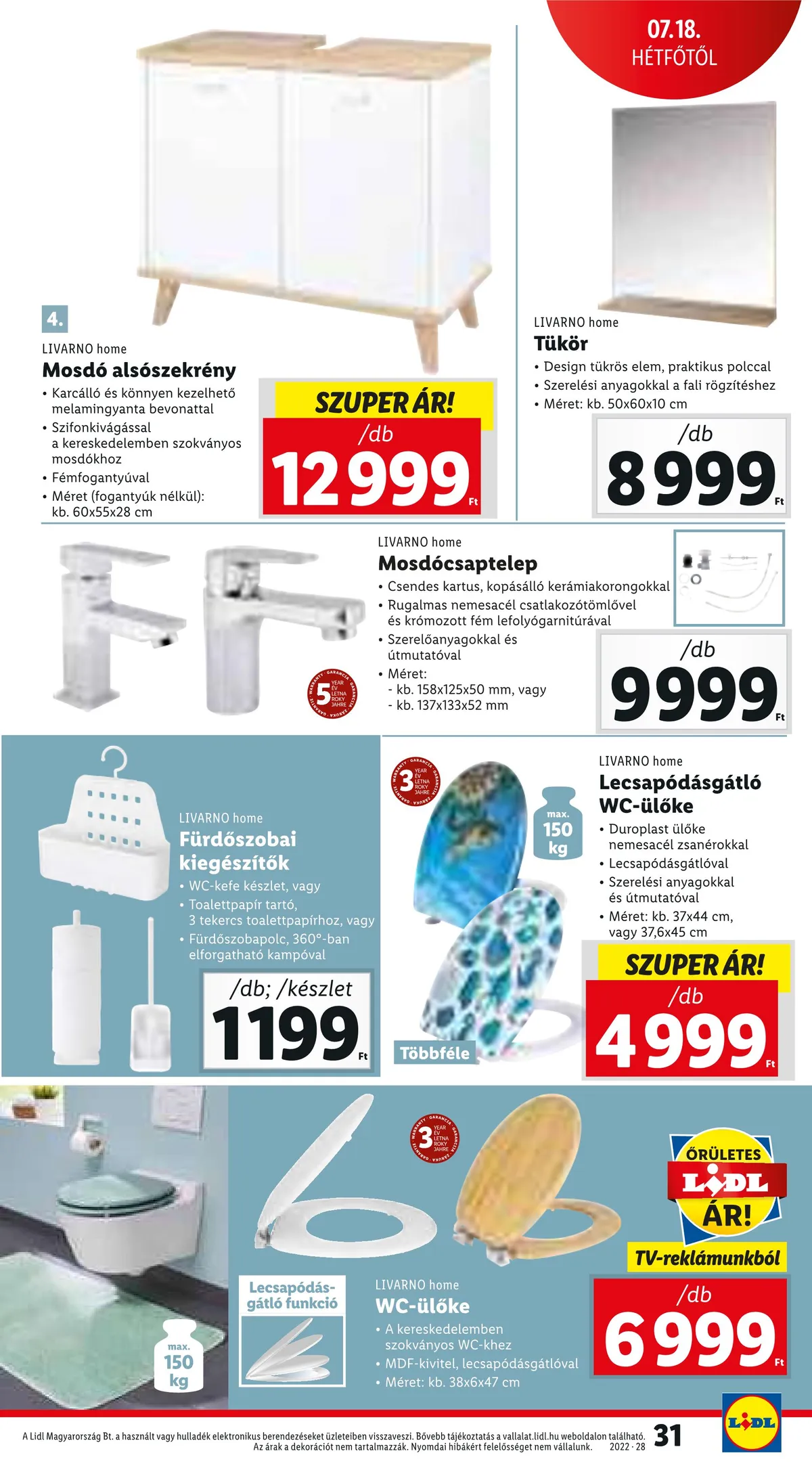 Lidl akciós újság 07.14–07.20 – 31. oldal