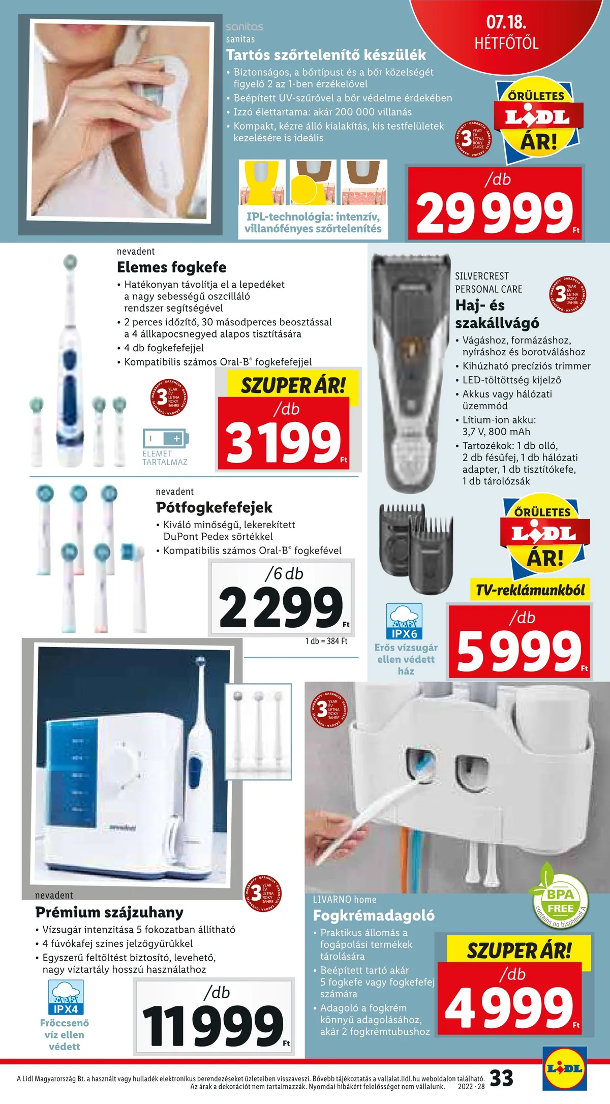 Lidl akciós újság 07.14–07.20 – 33. oldal