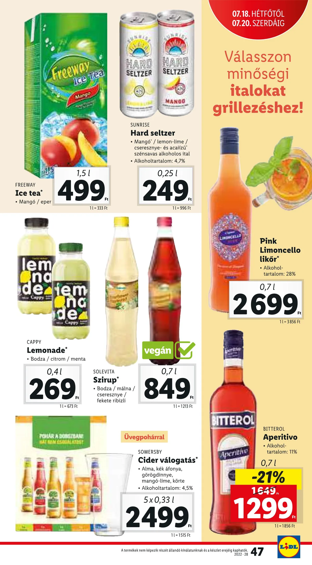 Lidl akciós újság 07.14–07.20 – 47. oldal