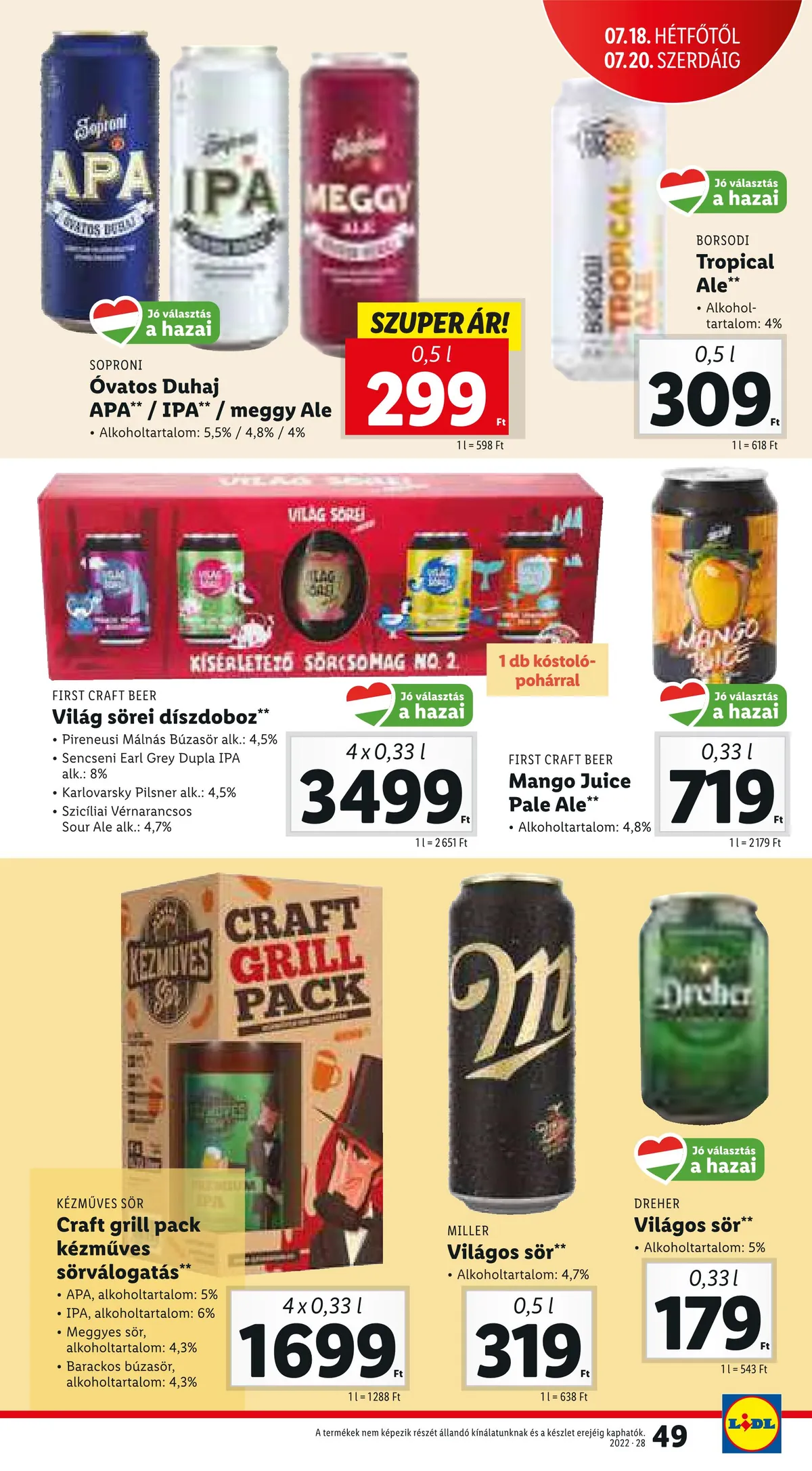 Lidl akciós újság 07.14–07.20 – 49. oldal