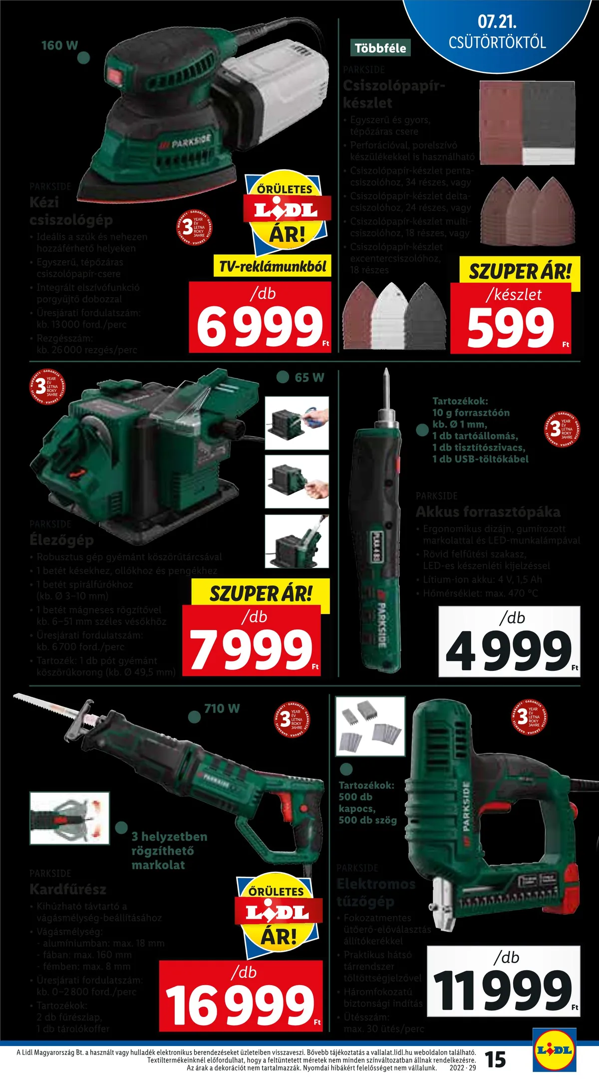 Lidl akciós újság 07.21–07.27 – 15. oldal