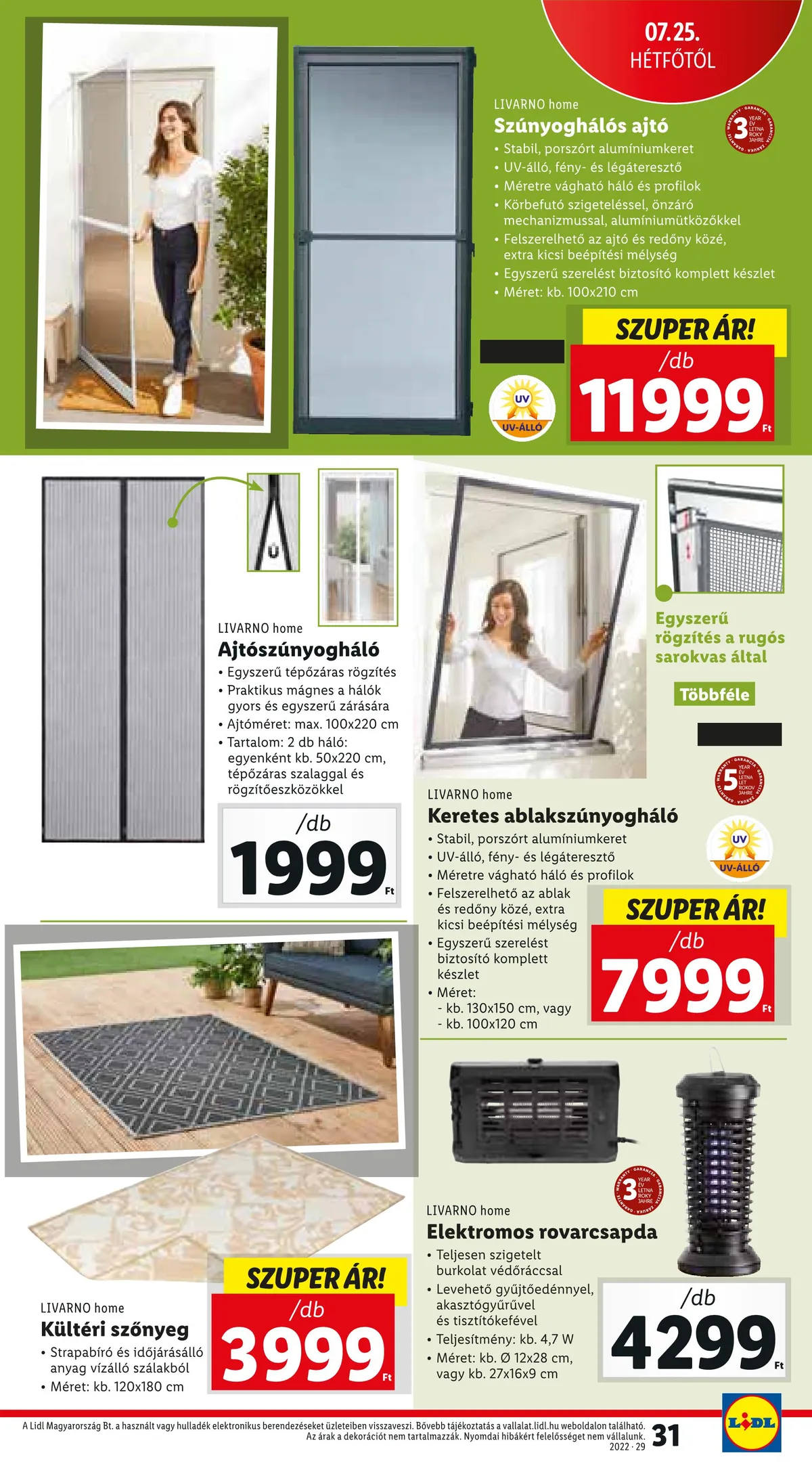 Lidl akciós újság 07.21–07.27 – 31. oldal