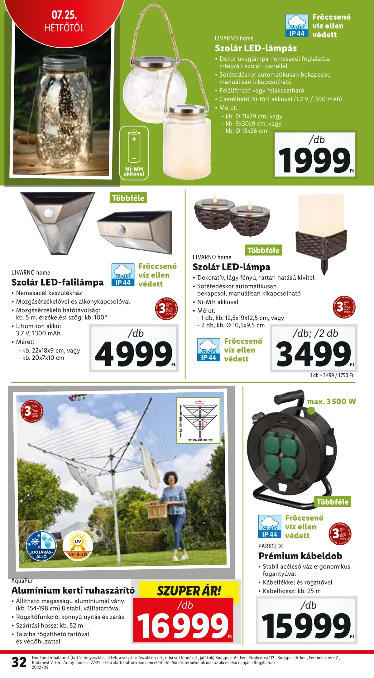 Lidl akciós újság 07.21–07.27 – 32. oldal