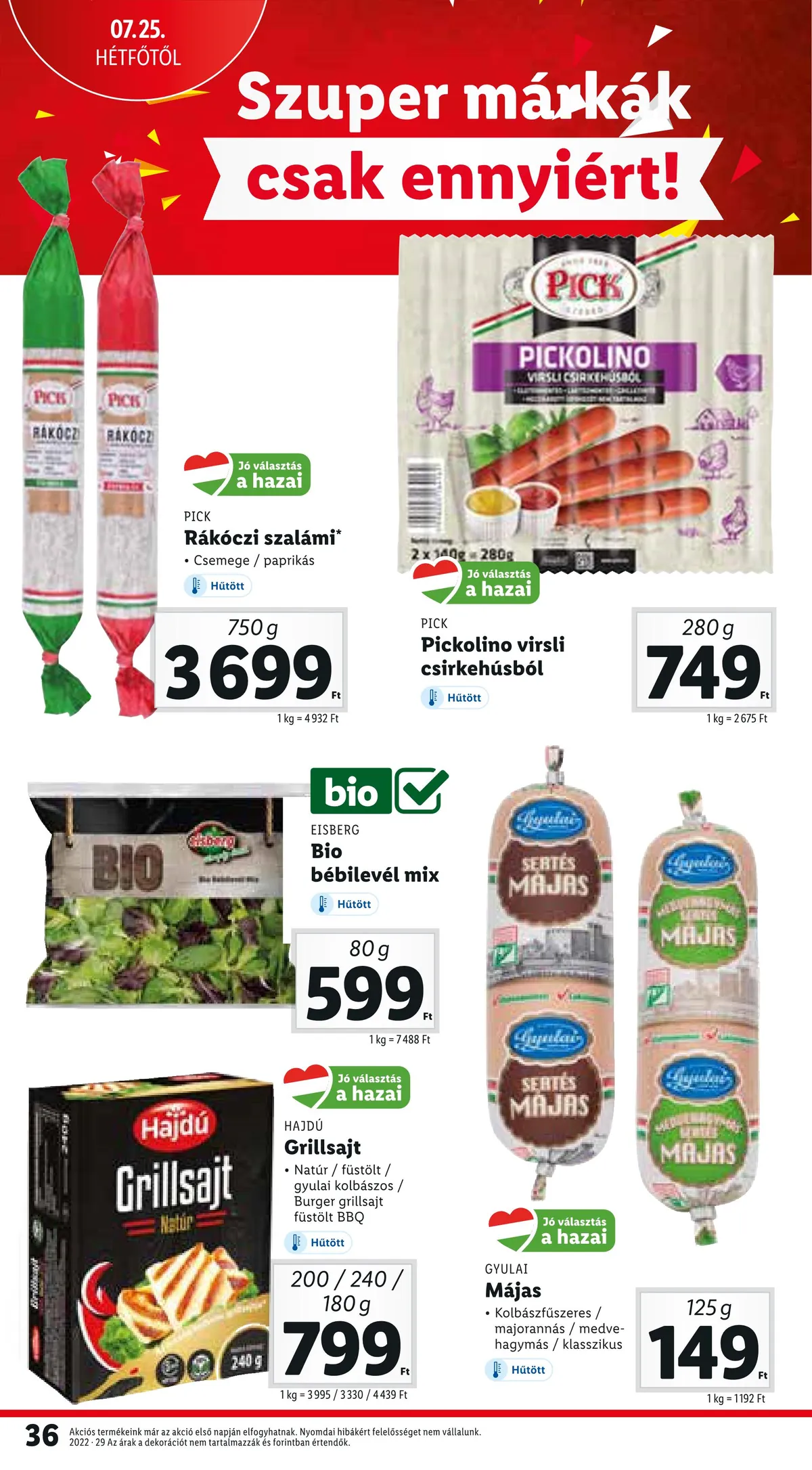 Lidl akciós újság 07.21–07.27 – 36. oldal