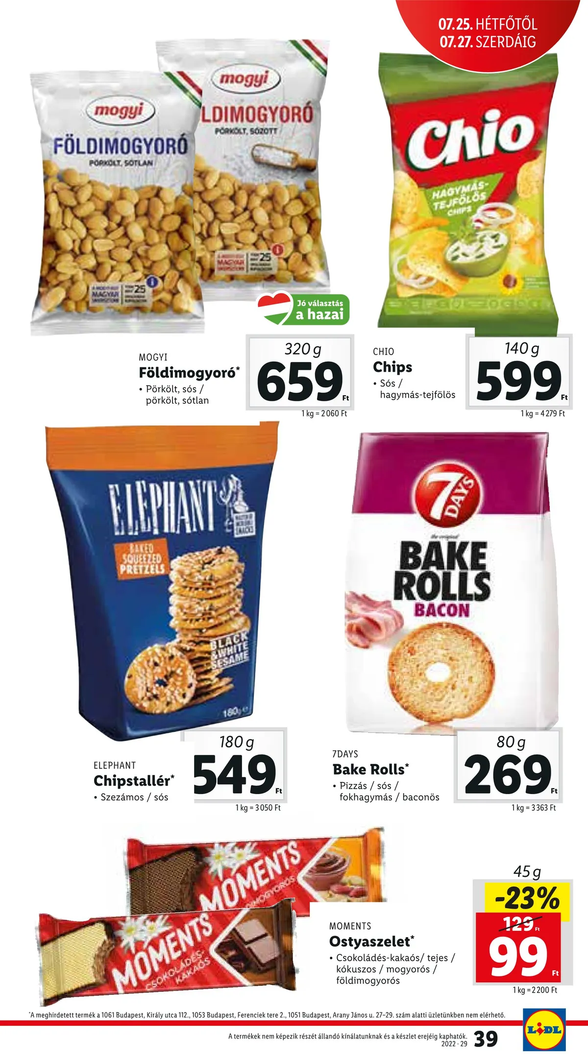 Lidl akciós újság 07.21–07.27 – 39. oldal