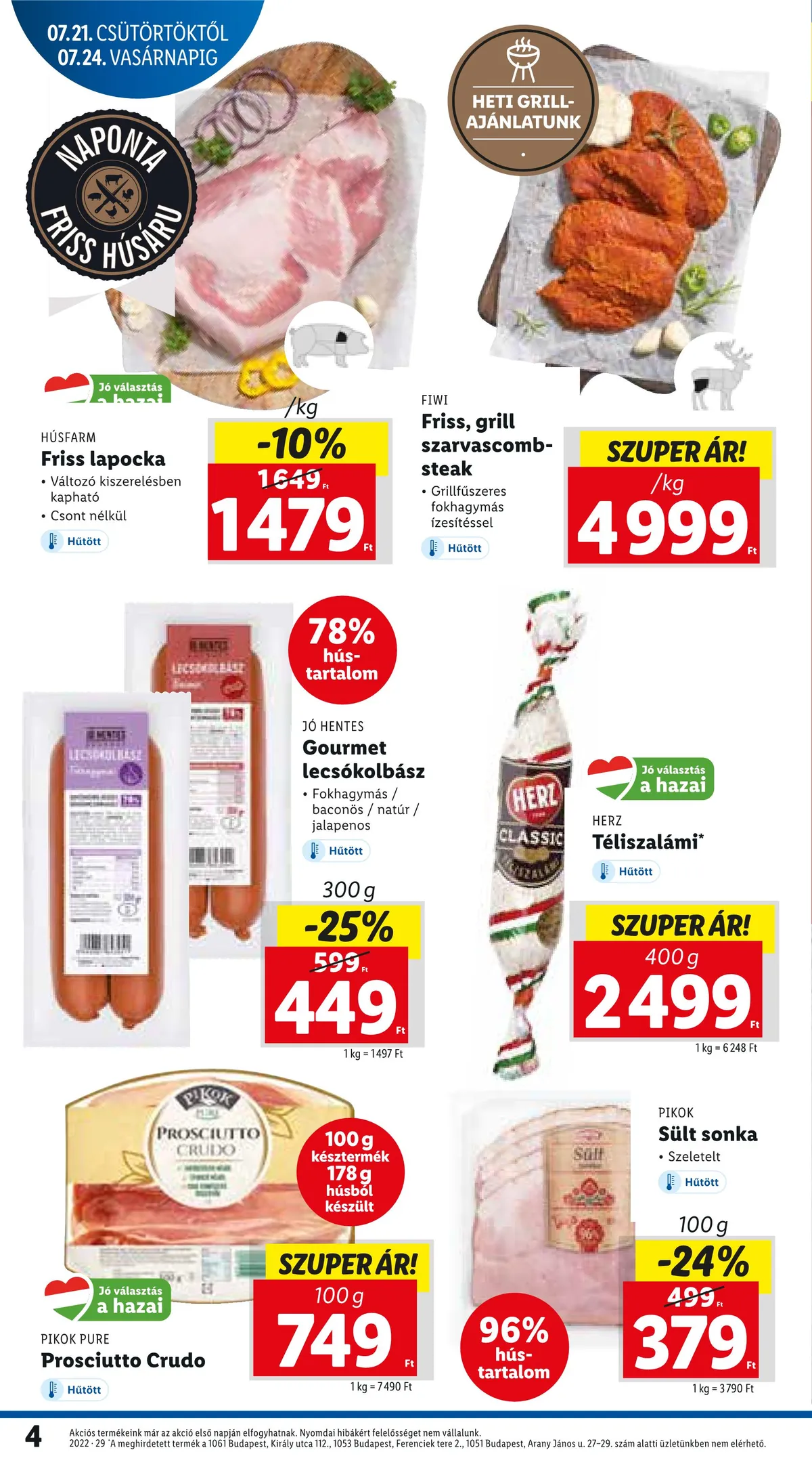 Lidl akciós újság 07.21–07.27 – 4. oldal
