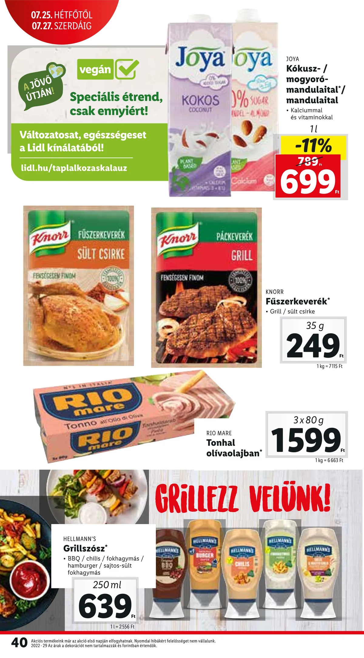 Lidl akciós újság 07.21–07.27 – 40. oldal