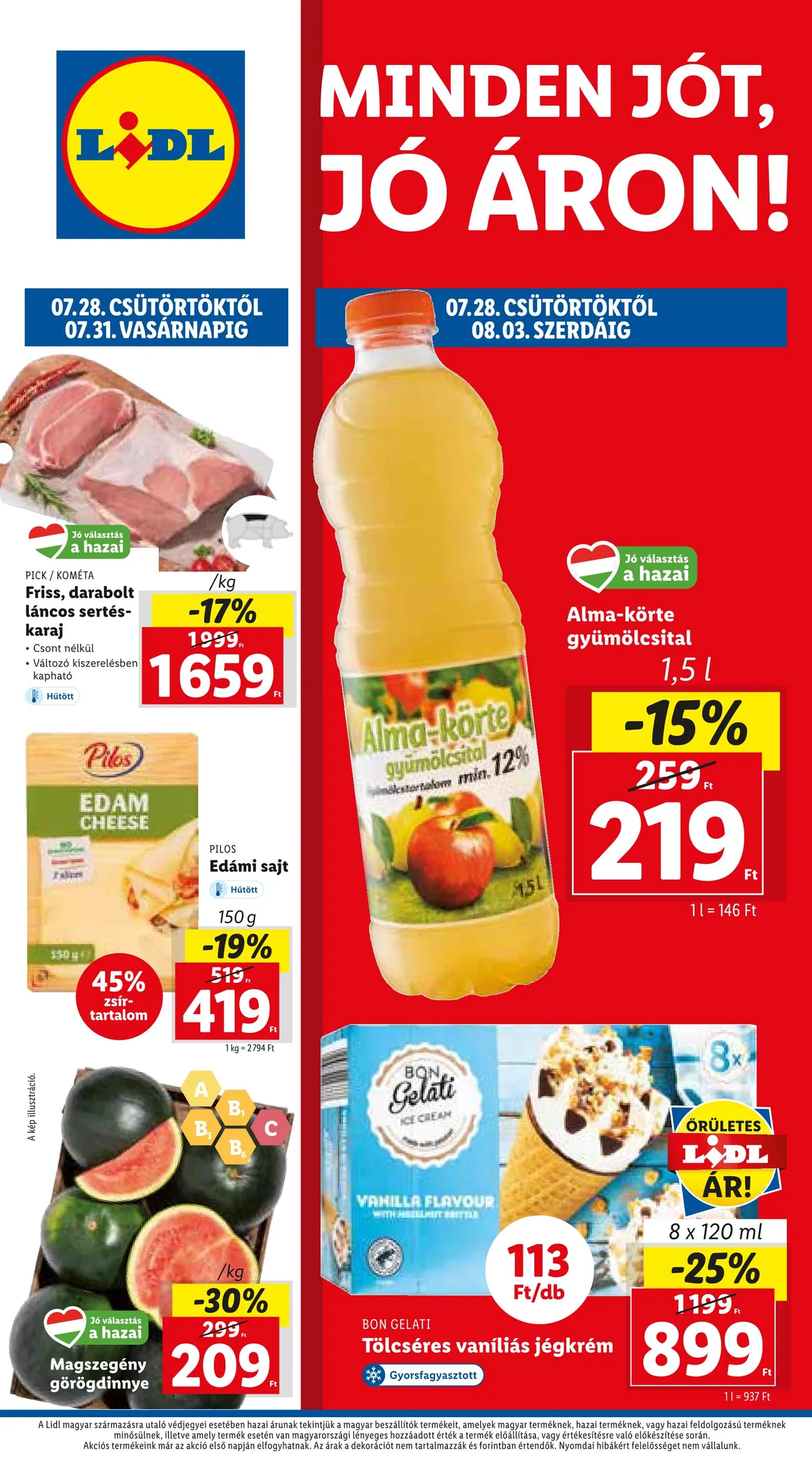 Lidl akciós újság 07.28–08.03