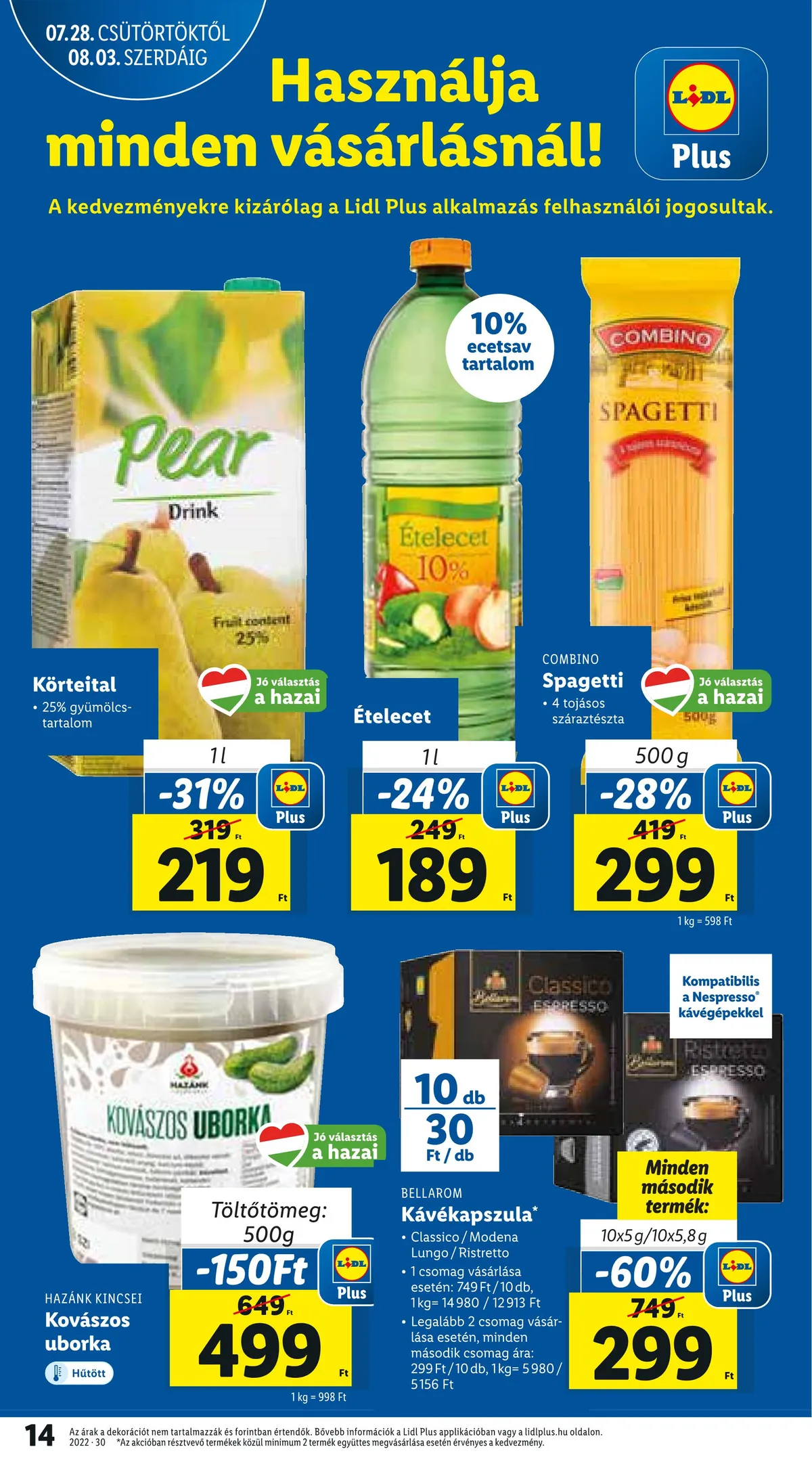Lidl akciós újság 07.28–08.03 – 14. oldal