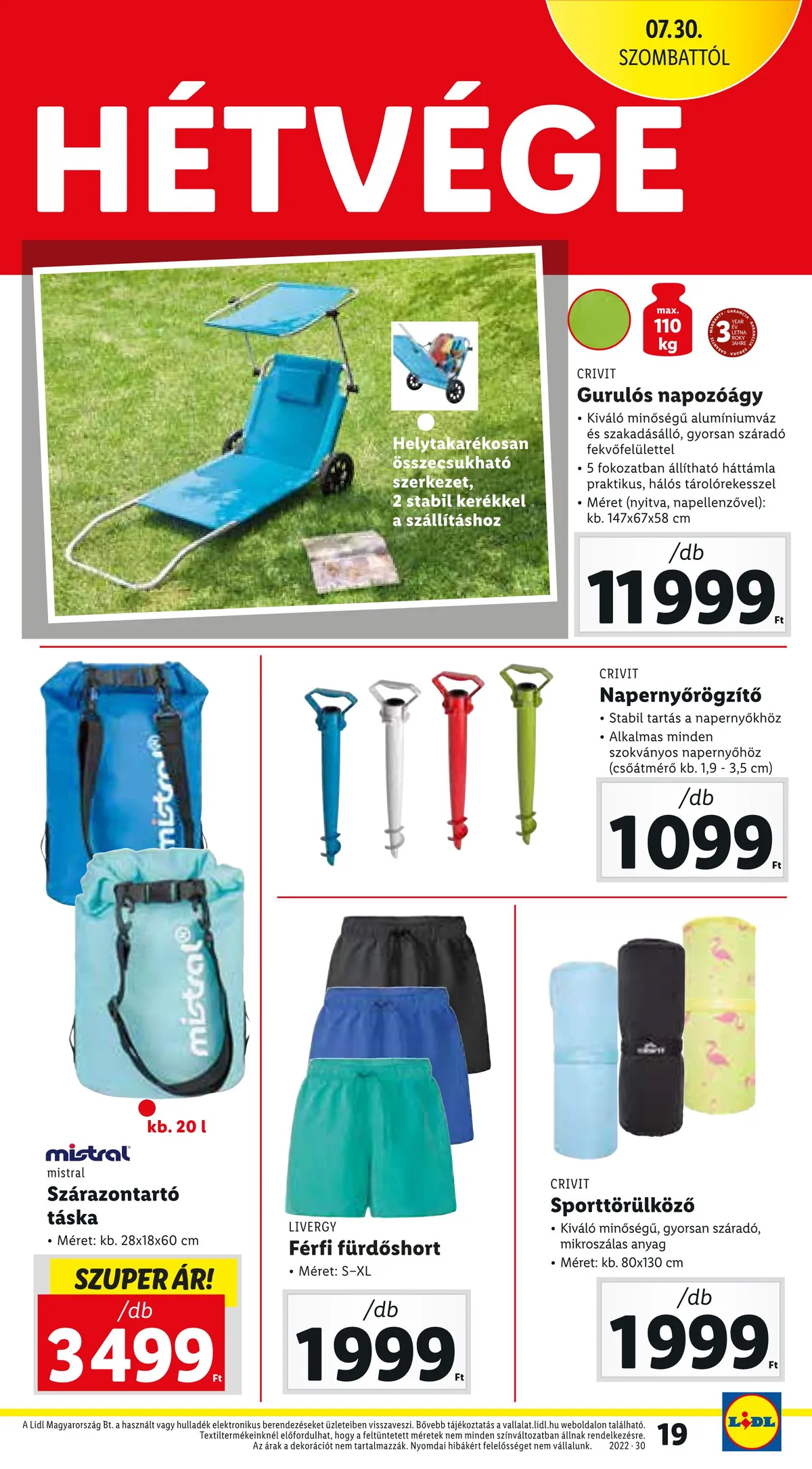 Lidl akciós újság 07.28–08.03 – 19. oldal
