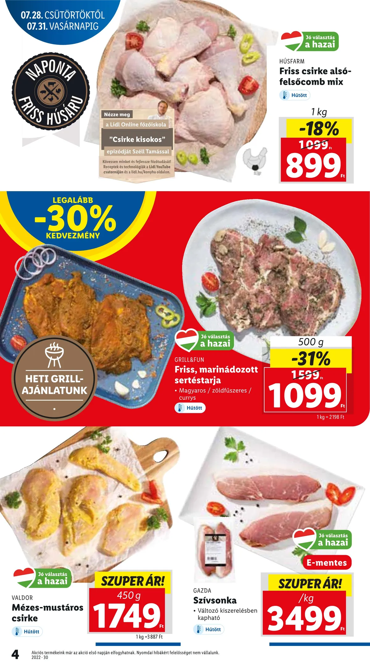 Lidl akciós újság 07.28–08.03 – 4. oldal