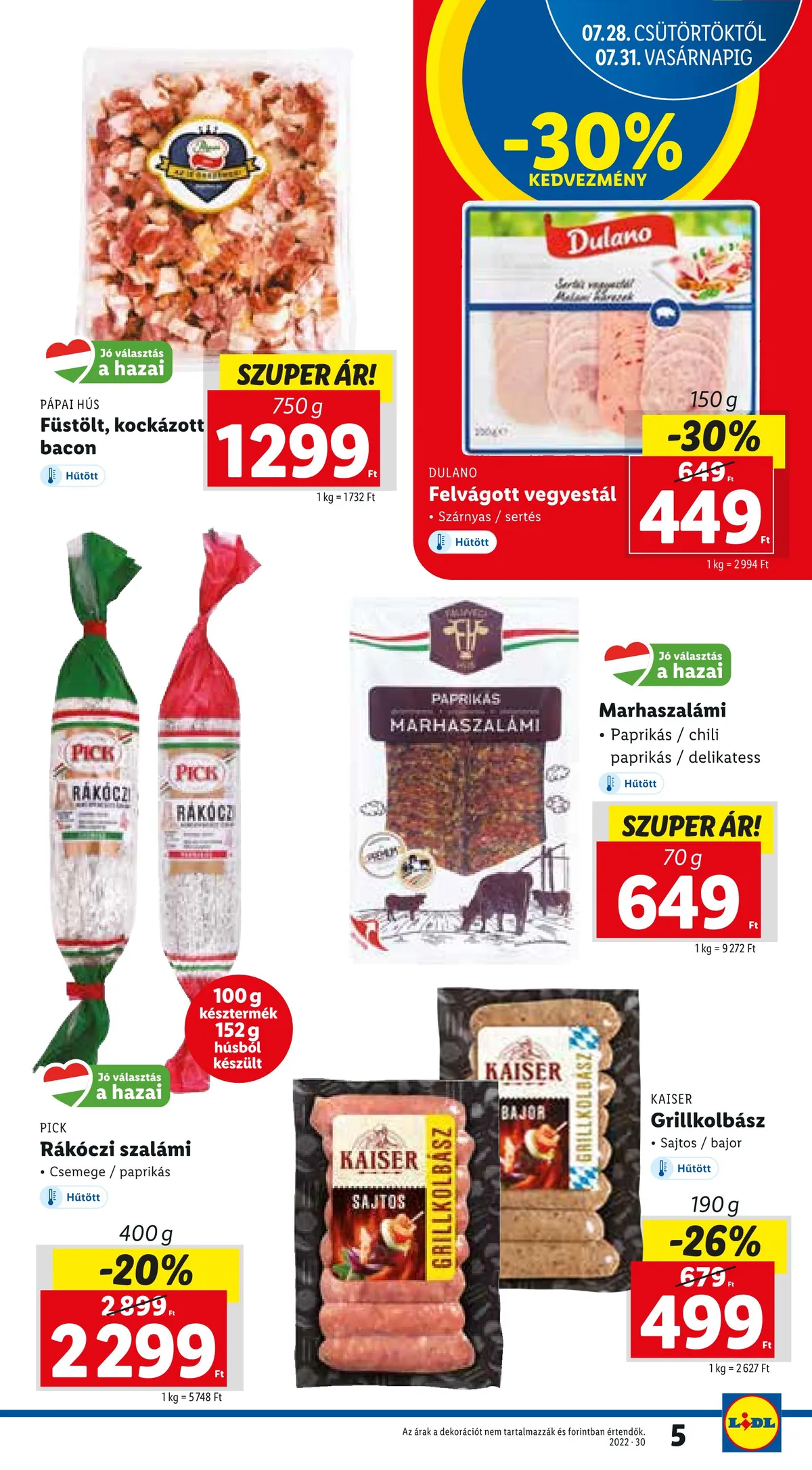 Lidl akciós újság 07.28–08.03 – 5. oldal