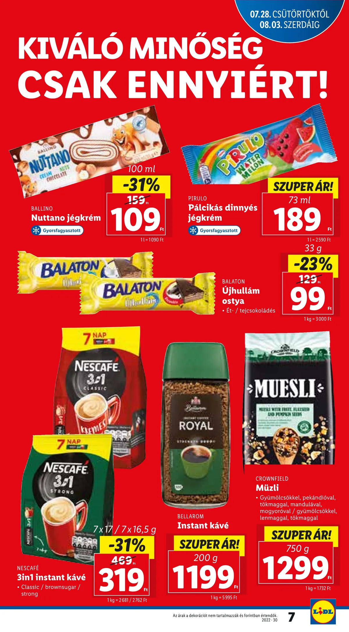 Lidl akciós újság 07.28–08.03 – 7. oldal