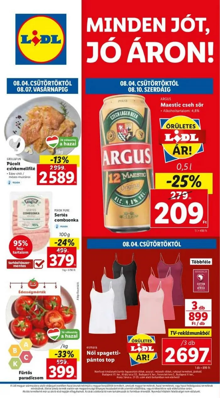 Lidl akciós újság 08.04–08.10