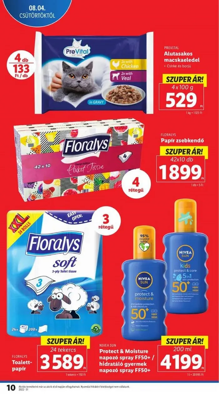 Lidl akciós újság 08.04–08.10 – 10. oldal