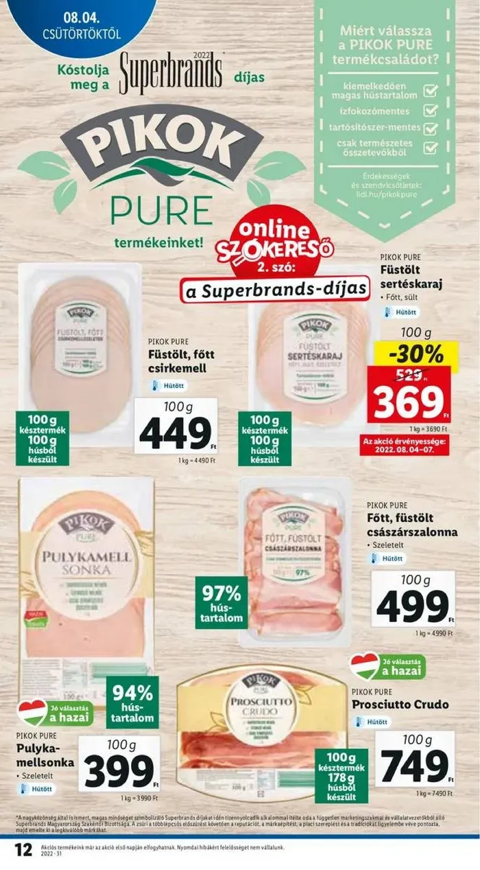 Lidl akciós újság 08.04–08.10 – 12. oldal