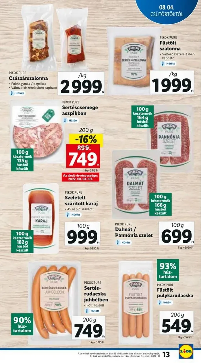 Lidl akciós újság 08.04–08.10 – 13. oldal