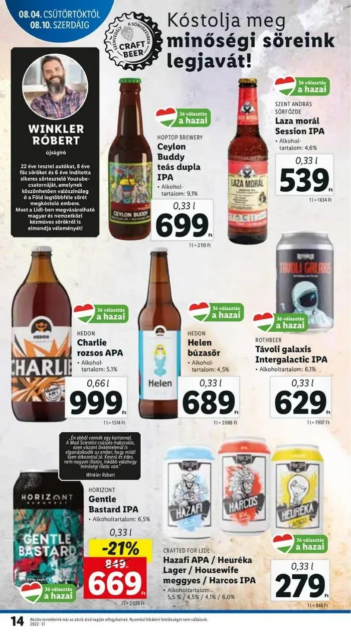 Lidl akciós újság 08.04–08.10 – 14. oldal