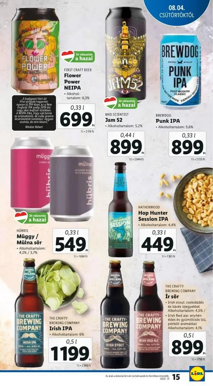 Lidl akciós újság 08.04–08.10 – 15. oldal