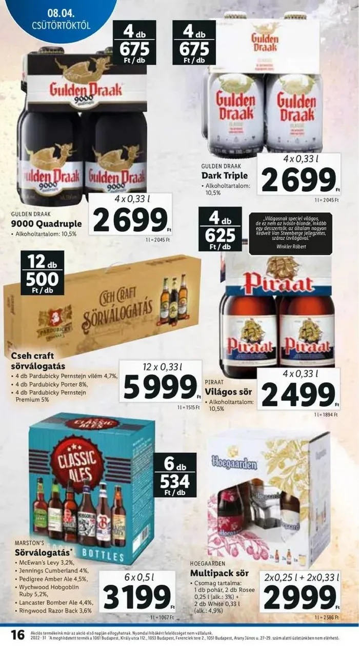 Lidl akciós újság 08.04–08.10 – 16. oldal