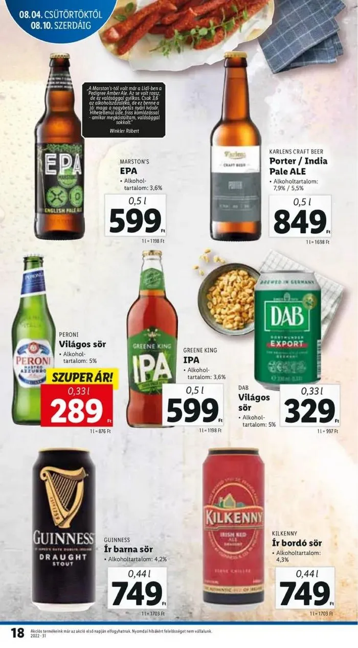 Lidl akciós újság 08.04–08.10 – 18. oldal