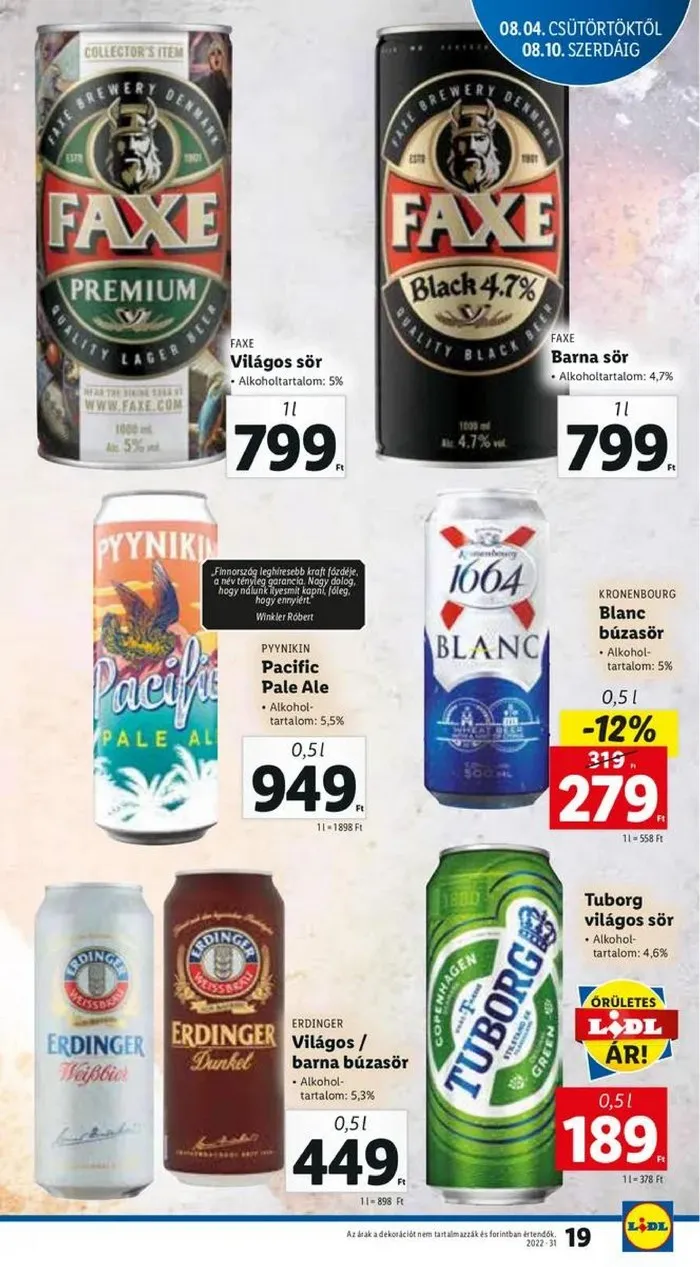 Lidl akciós újság 08.04–08.10 – 19. oldal