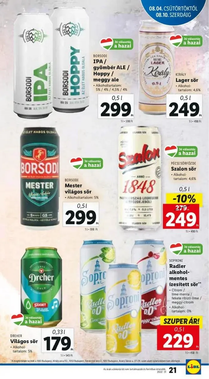 Lidl akciós újság 08.04–08.10 – 21. oldal