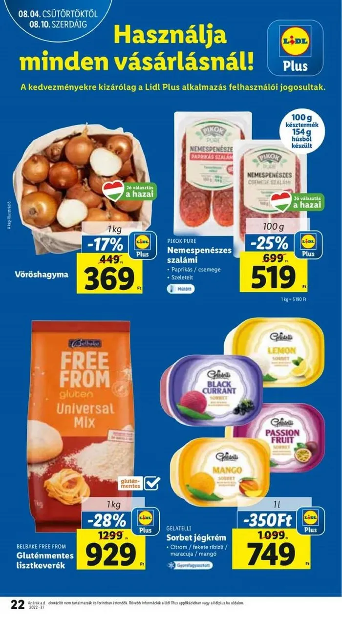 Lidl akciós újság 08.04–08.10 – 22. oldal