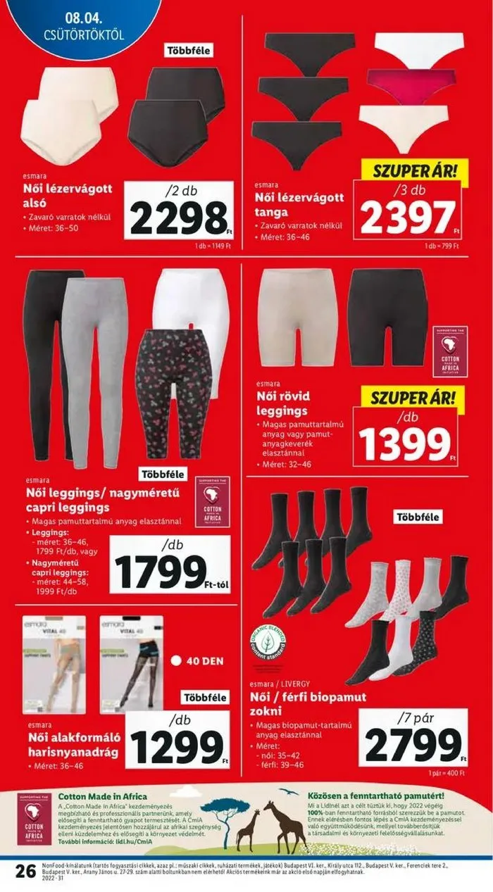Lidl akciós újság 08.04–08.10 – 26. oldal