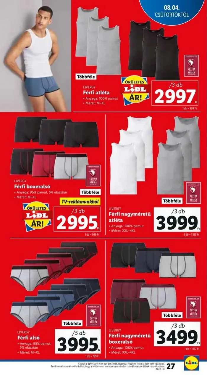 Lidl akciós újság 08.04–08.10 – 27. oldal