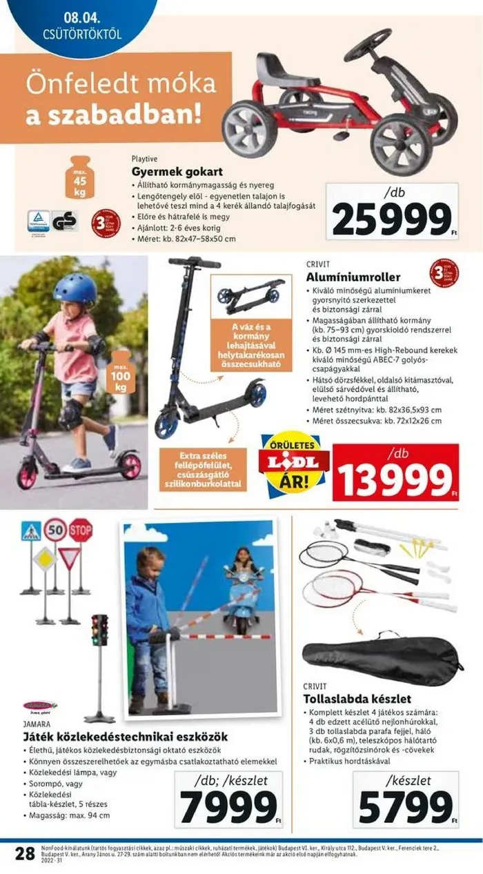Lidl akciós újság 08.04–08.10 – 28. oldal
