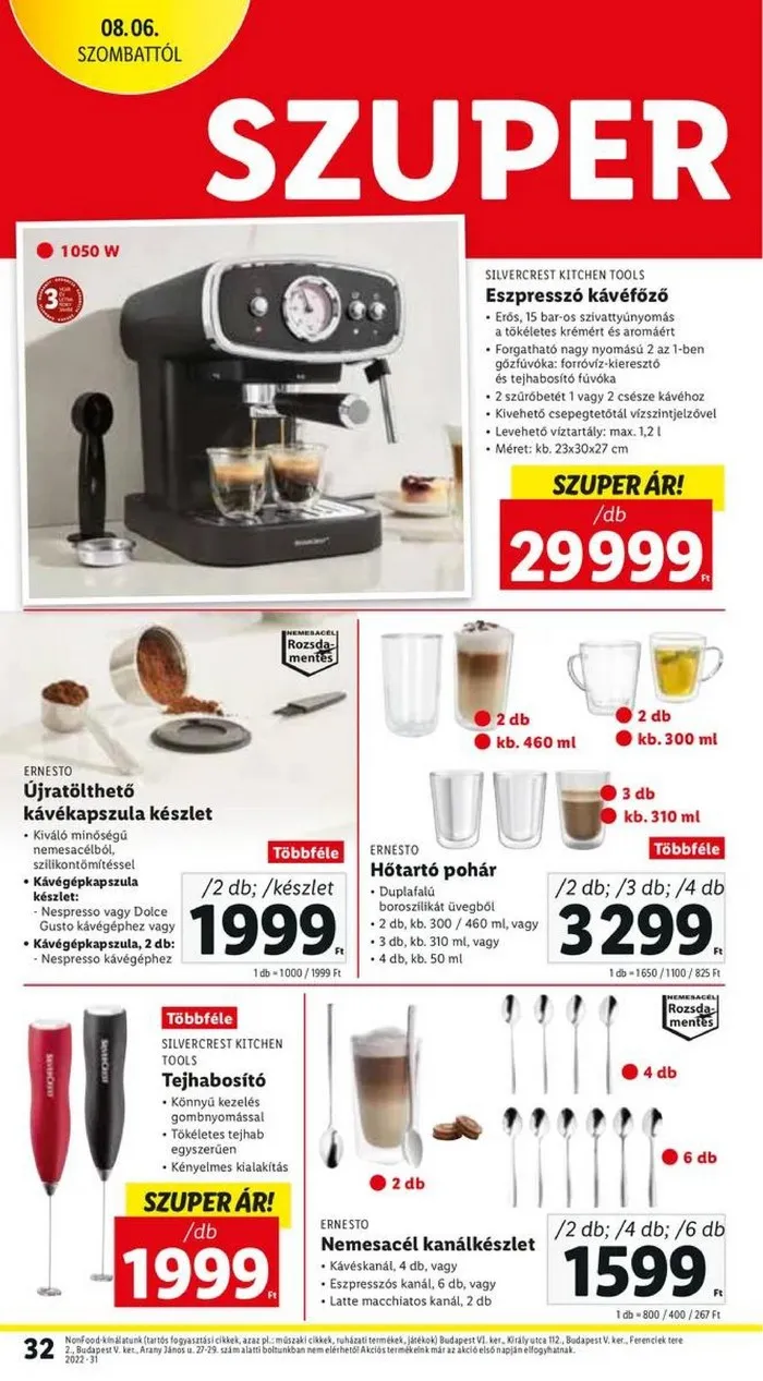 Lidl akciós újság 08.04–08.10 – 32. oldal