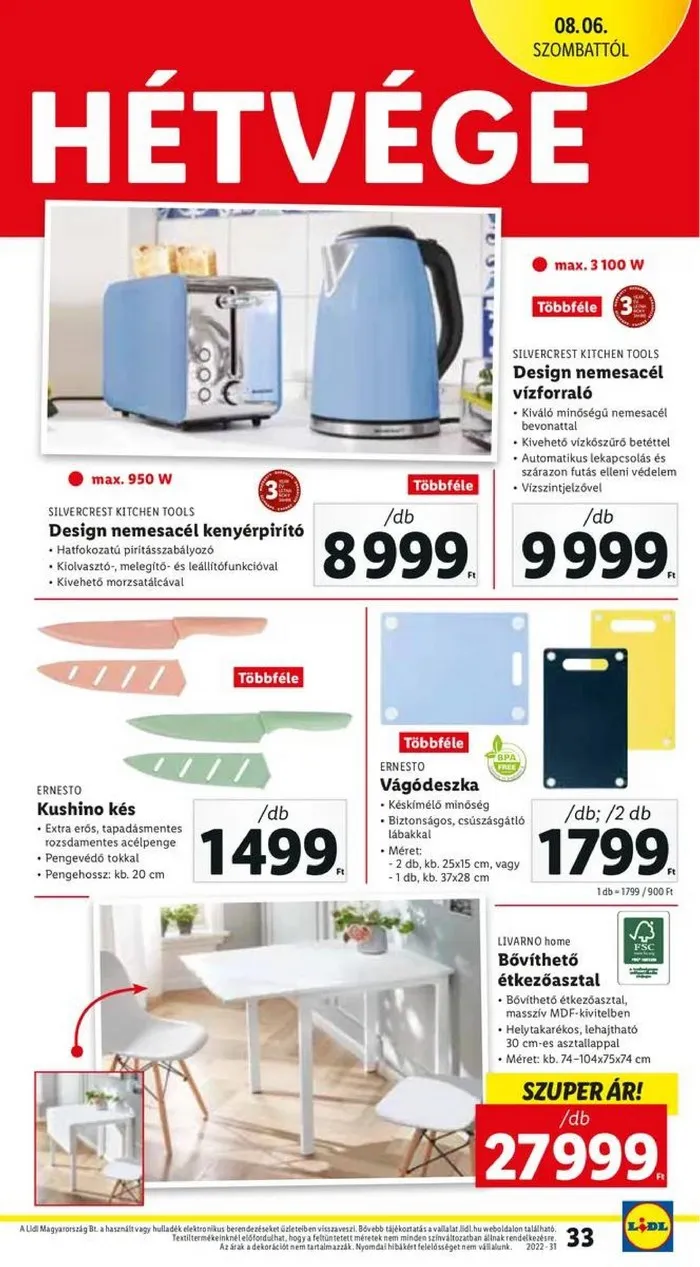 Lidl akciós újság 08.04–08.10 – 33. oldal