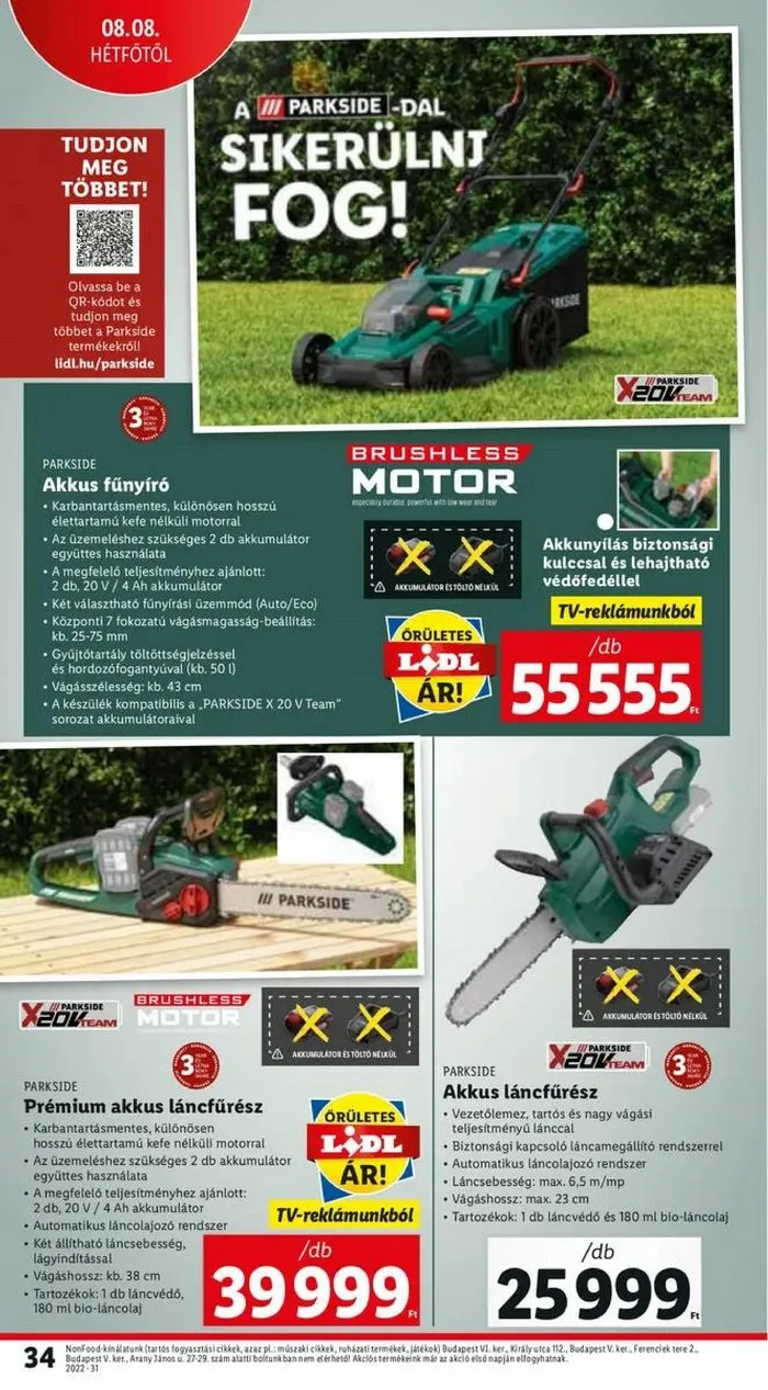 Lidl akciós újság 08.04–08.10 – 34. oldal