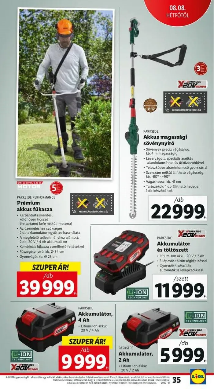 Lidl akciós újság 08.04–08.10 – 35. oldal