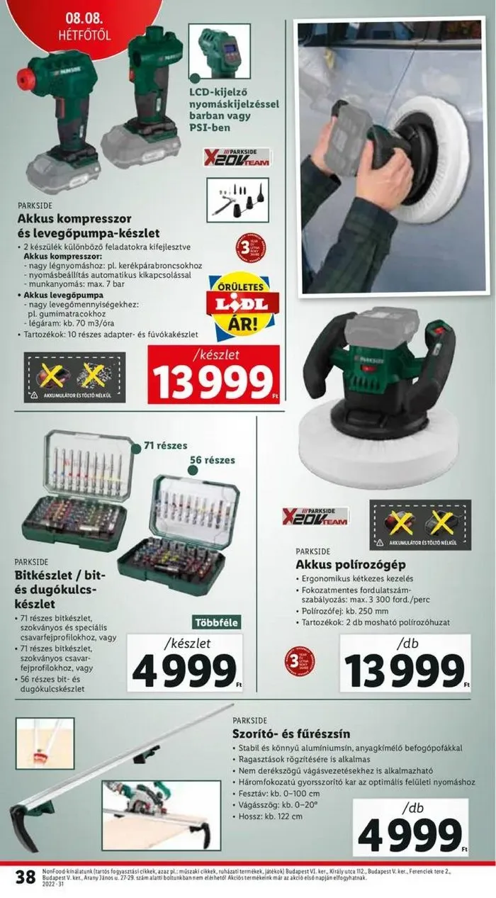 Lidl akciós újság 08.04–08.10 – 38. oldal